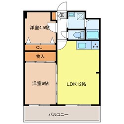 ウベマンションの物件間取画像